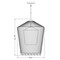 Z-Lite Lido 1 Light Pendant, Matte Black And Clear Seeded 342P19-MB - alternate 8
